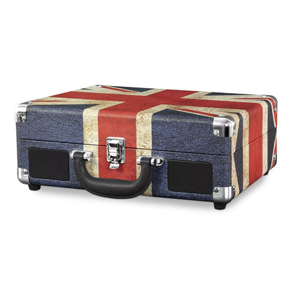 Journey Bluetooth Suitcase Record Player with 3-Speed Turntable