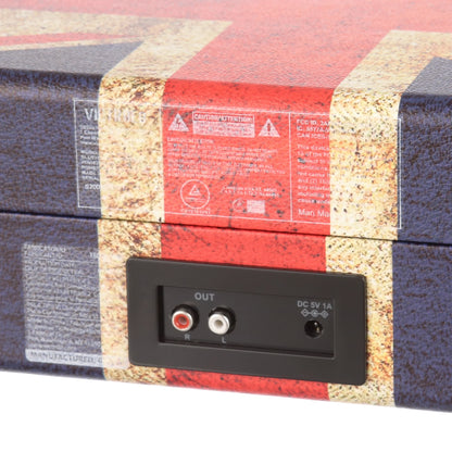 Journey Bluetooth Suitcase Record Player with 3-Speed Turntable