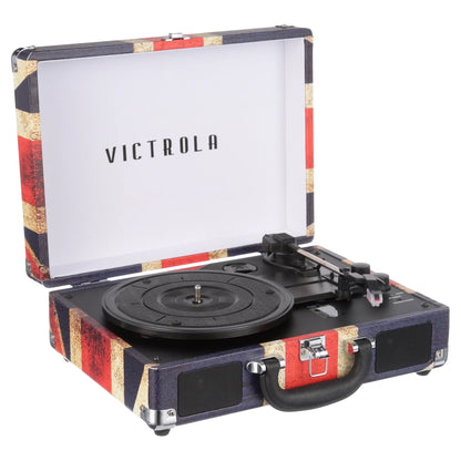 Journey Bluetooth Suitcase Record Player with 3-Speed Turntable